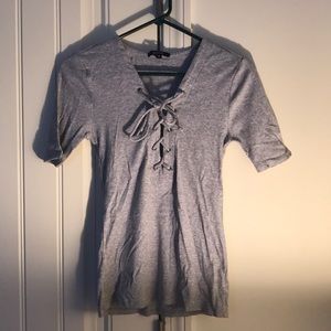lace up tshirt